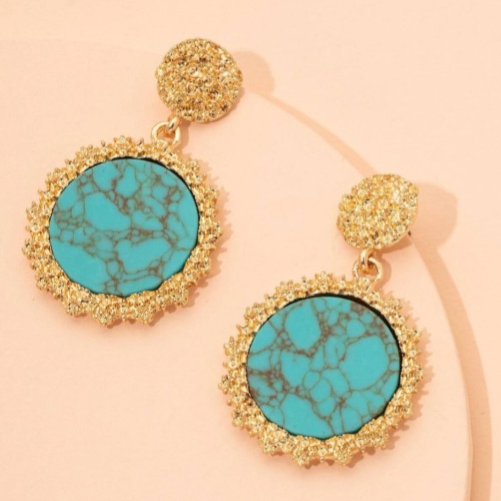 3 for $35 / Long earrings with round
